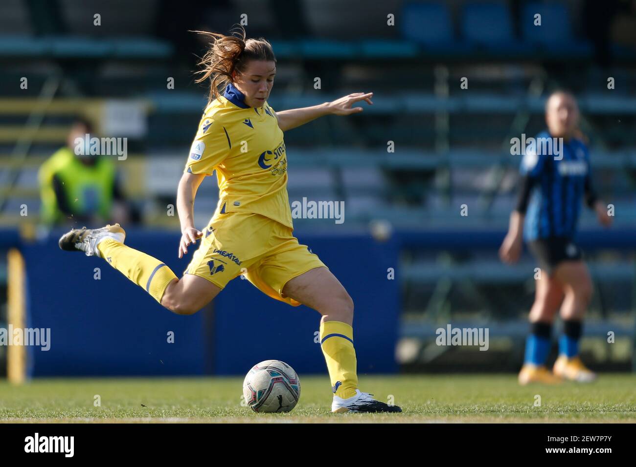 Caterina Ambrosi (Hellas Verona Donne) durante FC Internazionale vs Hellas Verona Donne, calcio italiano se - Photo .LiveMedia/Francesco Scaccianoce Foto Stock