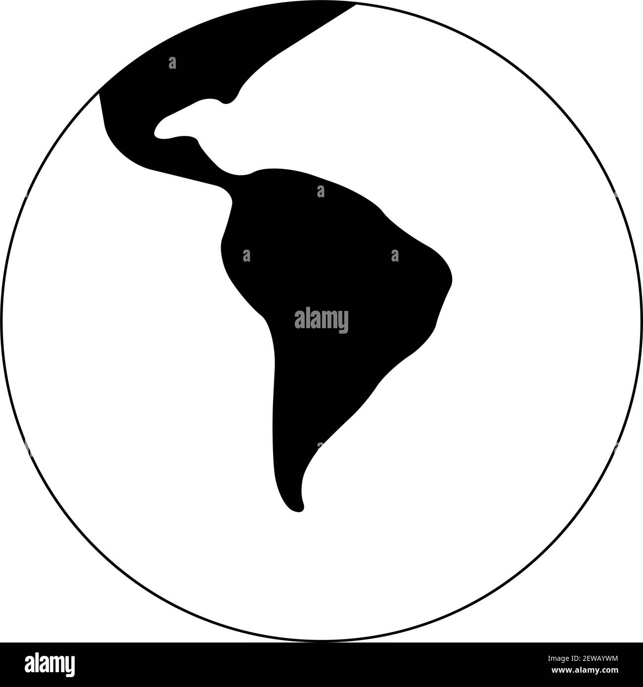 Terra semplificata - Sud America Illustrazione Vettoriale Terra semplificata - Sud America Illustrazione Vettoriale