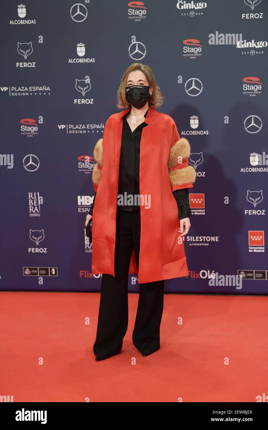 2 marzo 2021, Madrid, Madrid, Spagna: Marta Rivera de la Cruz partecipa al Feroz Awards 2021 - Red Carpet al VP Plaza Espana Design Hotel il 2 marzo 2021 a Madrid, Spagna (Credit Image: © Jack Abuin/ZUMA Wire) Foto Stock