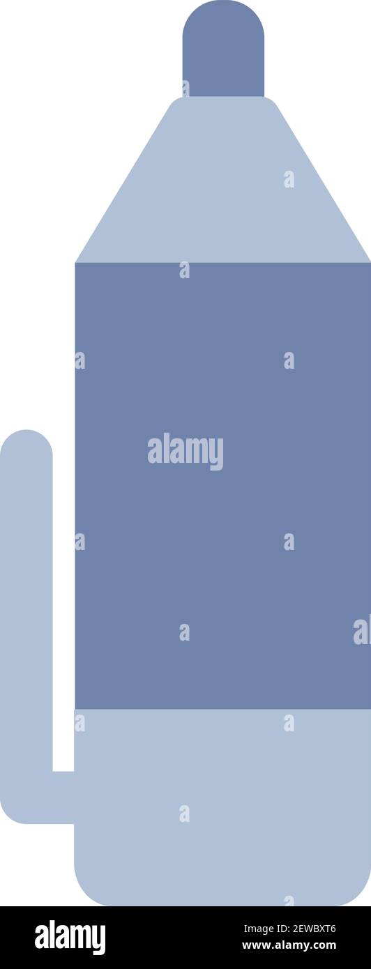 Marcatore blu, illustrazione, vettore su sfondo bianco. Illustrazione Vettoriale