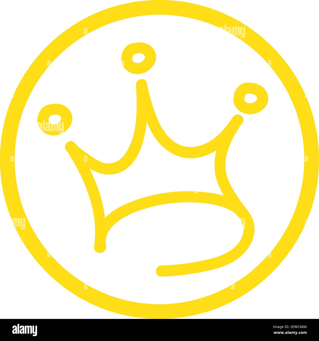 Corona imperiale, illustrazione, vettore su sfondo bianco. Illustrazione Vettoriale