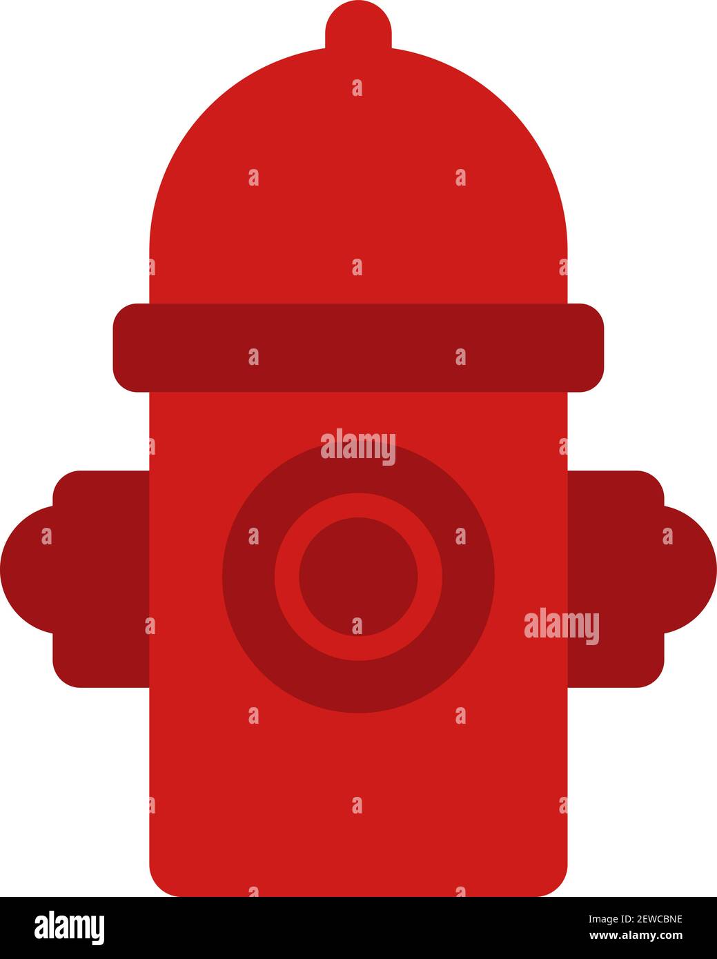 Fuoco antincendio , illustrazione, vettore su sfondo bianco. Illustrazione Vettoriale