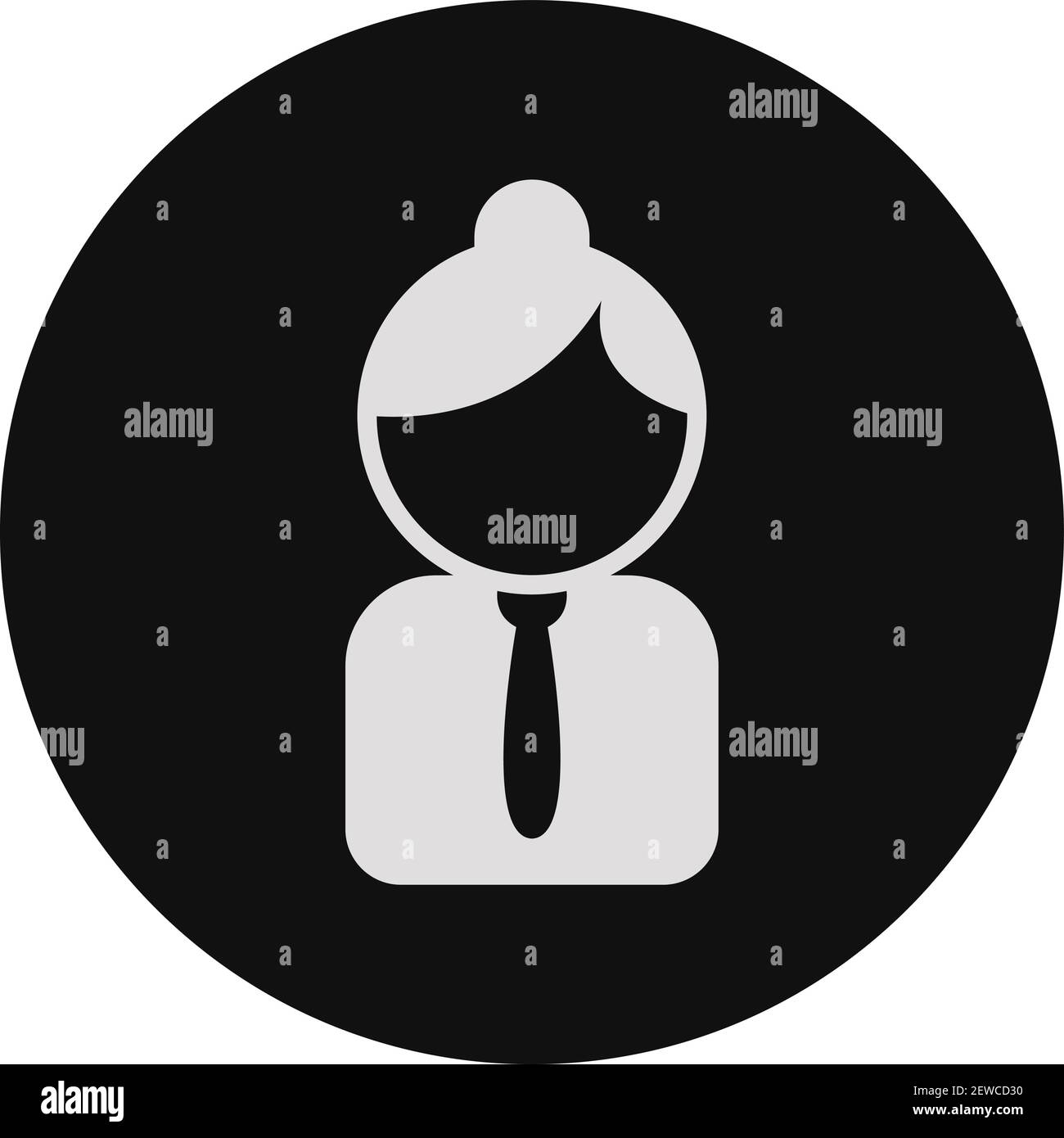 Direttore dell'hotel, illustrazione, vettore su sfondo bianco. Illustrazione Vettoriale