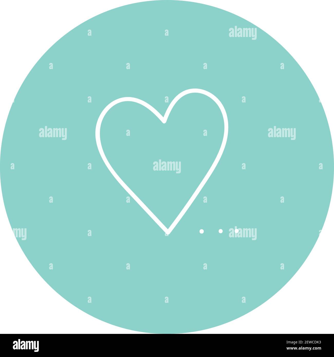 Cuore blu semplice, illustrazione, vettore su sfondo bianco. Illustrazione Vettoriale