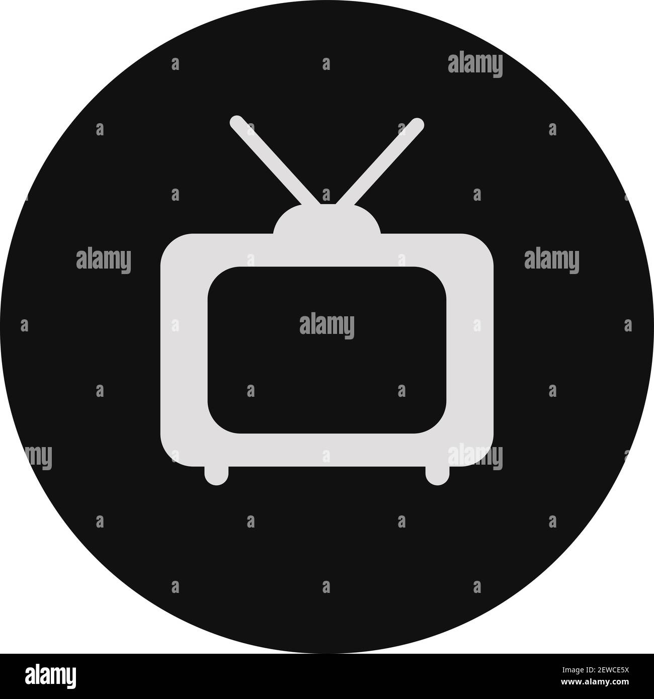 TV, illustrazione, vettore su sfondo bianco. Illustrazione Vettoriale