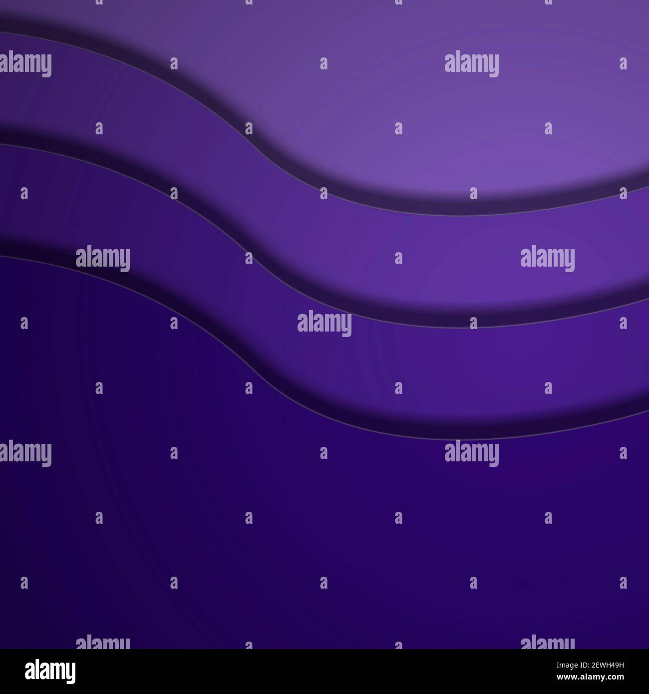 Sfondo astratto con illustrazione delle onde moderne viola Foto Stock