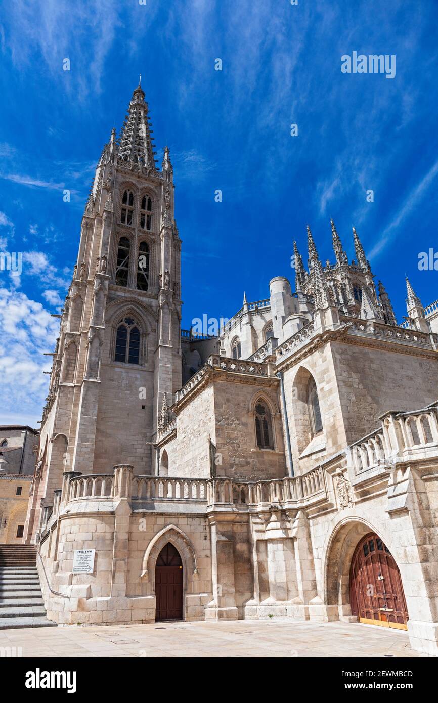 Europa, Spagna, Burgos, Cattedrale di Santa Maria di Burgos. Foto Stock
