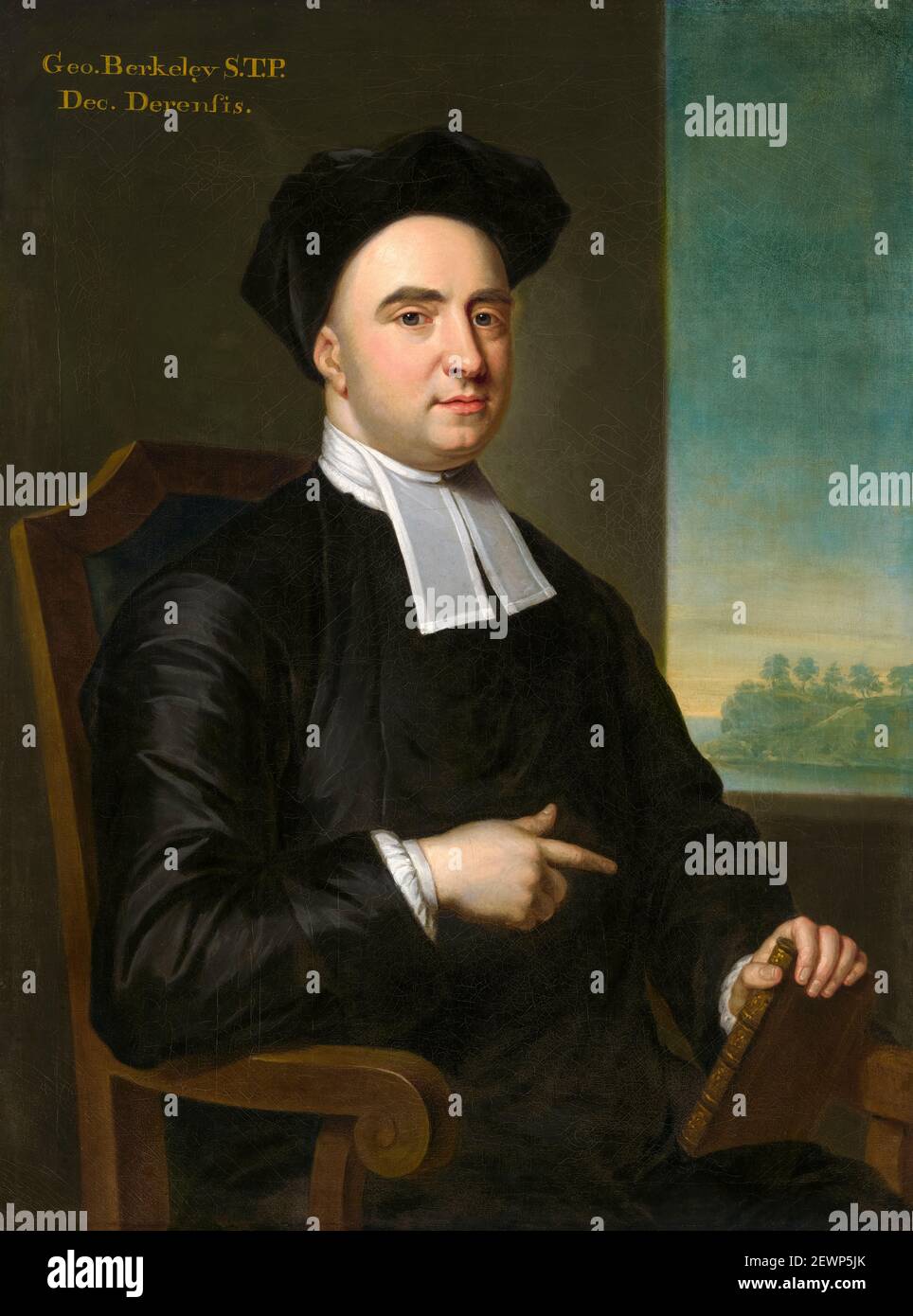 George Berkeley (1685-1753), conosciuto come Bishop Berkeley, è stato un filosofo anglo-irlandese, ritratto di John Smibert, nel 1727 circa Foto Stock