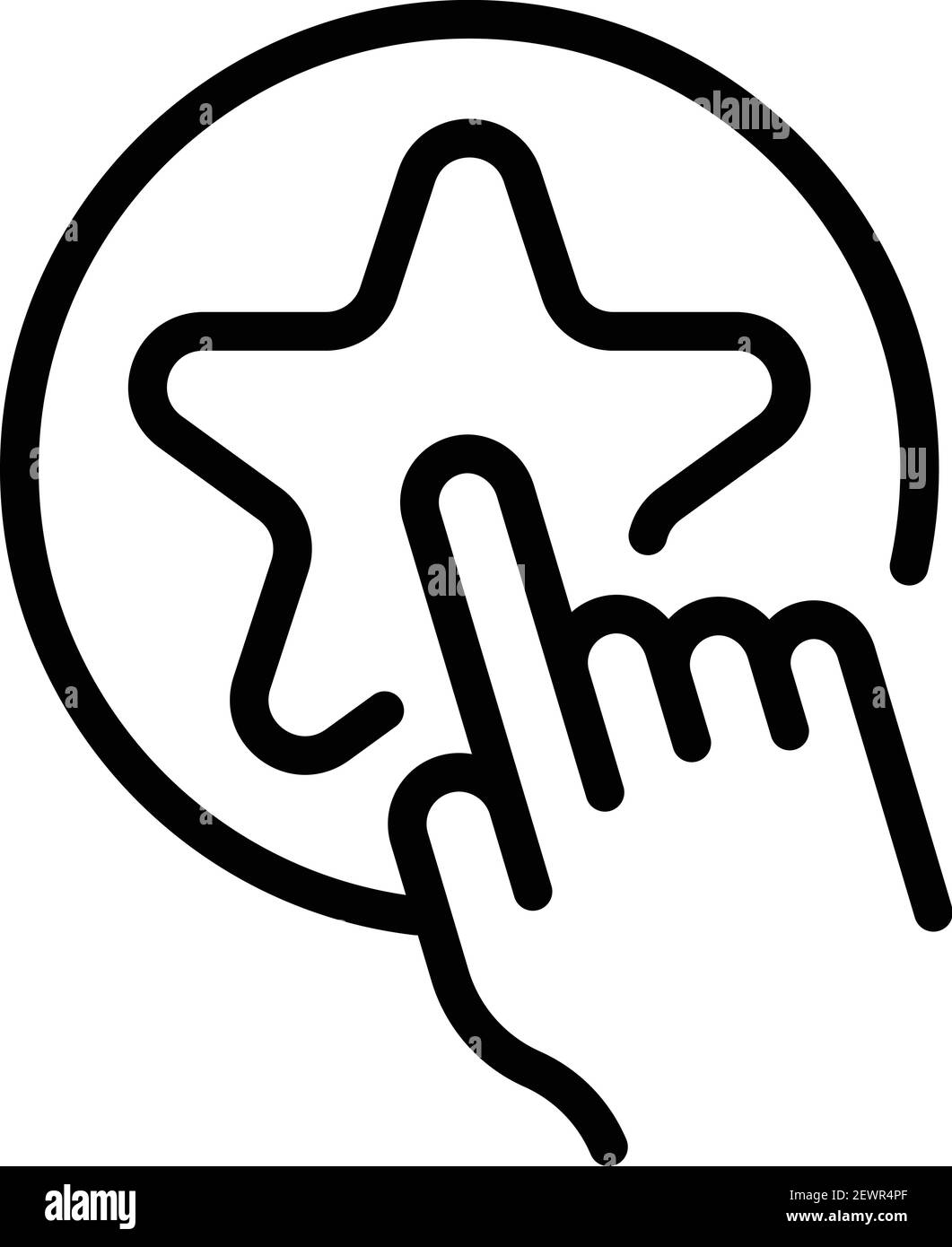 Icona Assistenza VIP. Contorno icona vettore assistenza vip per il web design isolato su sfondo bianco Illustrazione Vettoriale