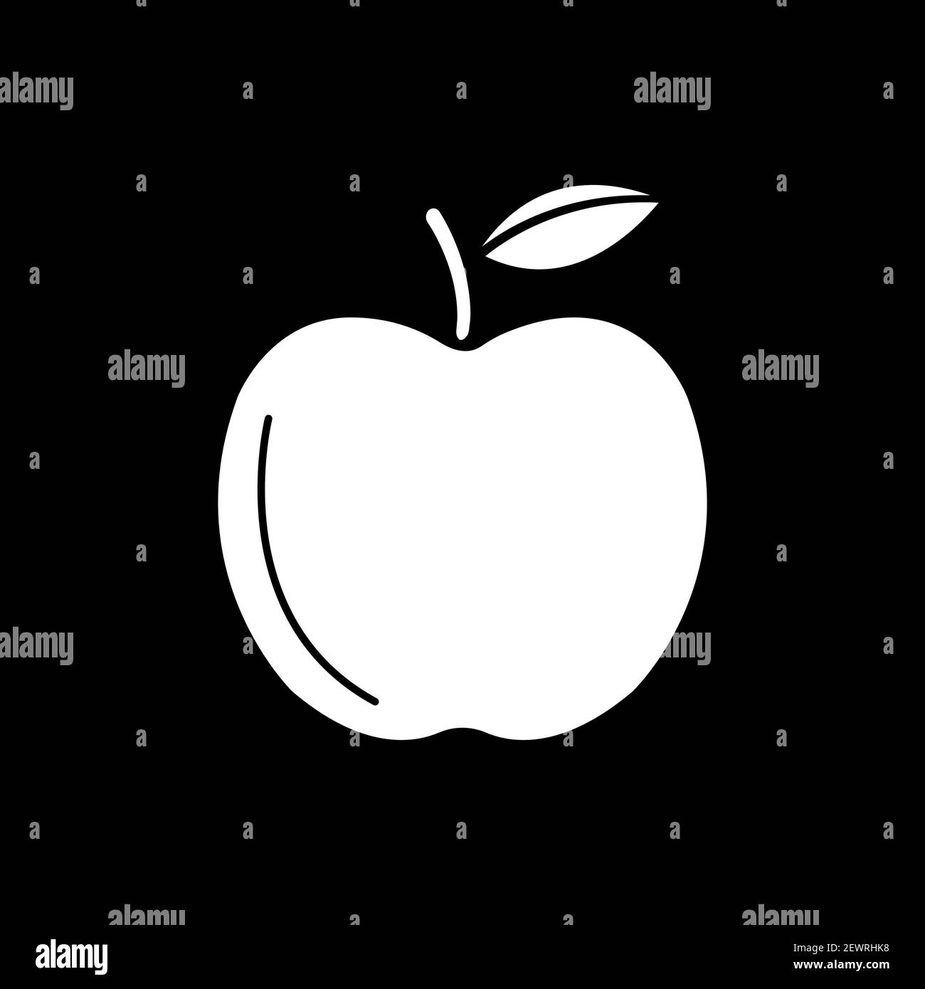 Icona glifo modalità oscura di Apple Illustrazione Vettoriale