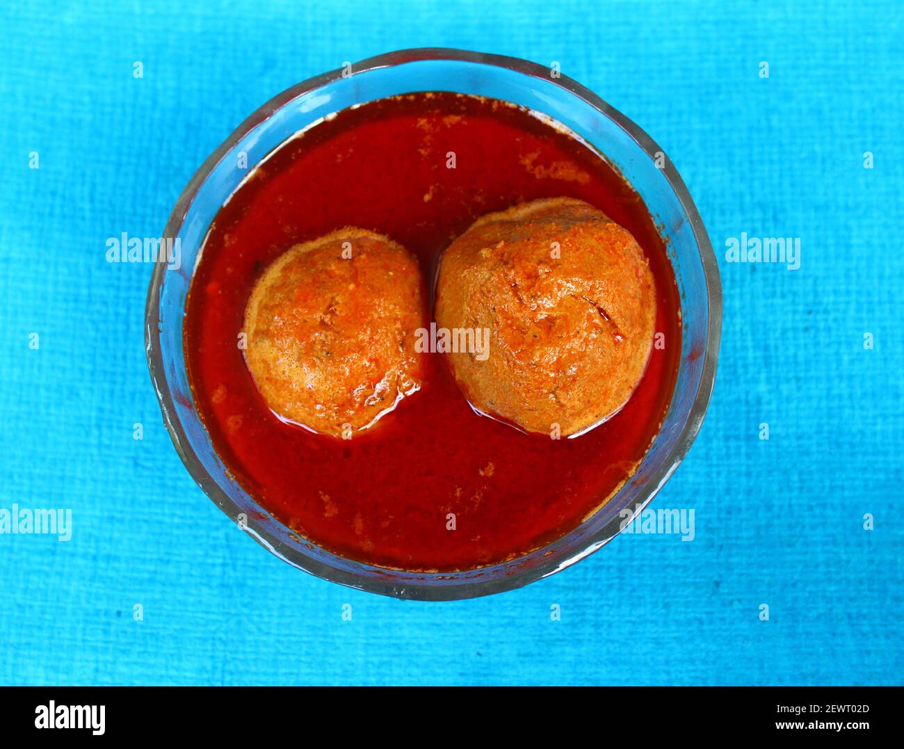 Piatto tradizionale non vegetariano Kashmiri, Mutton Rista Foto Stock