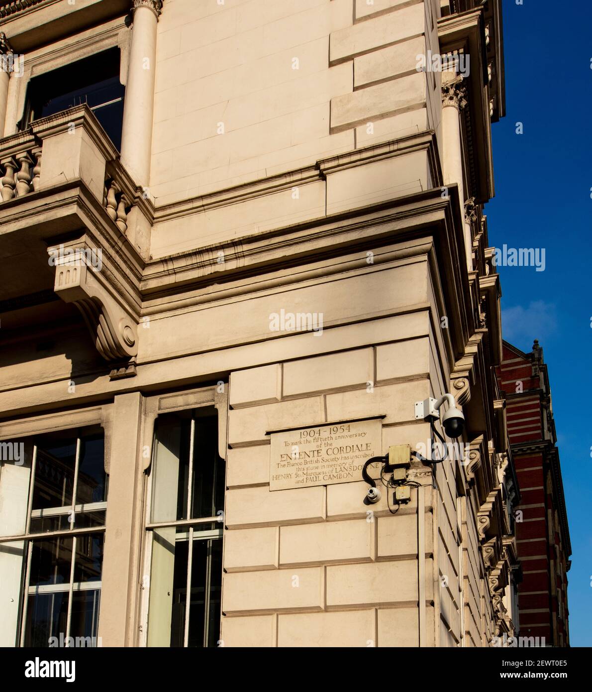 Ambasciata della Repubblica francese (Francia), 58 Knightsbridge, Londra; progettato da Thomas Cubitt nel 1840 Foto Stock