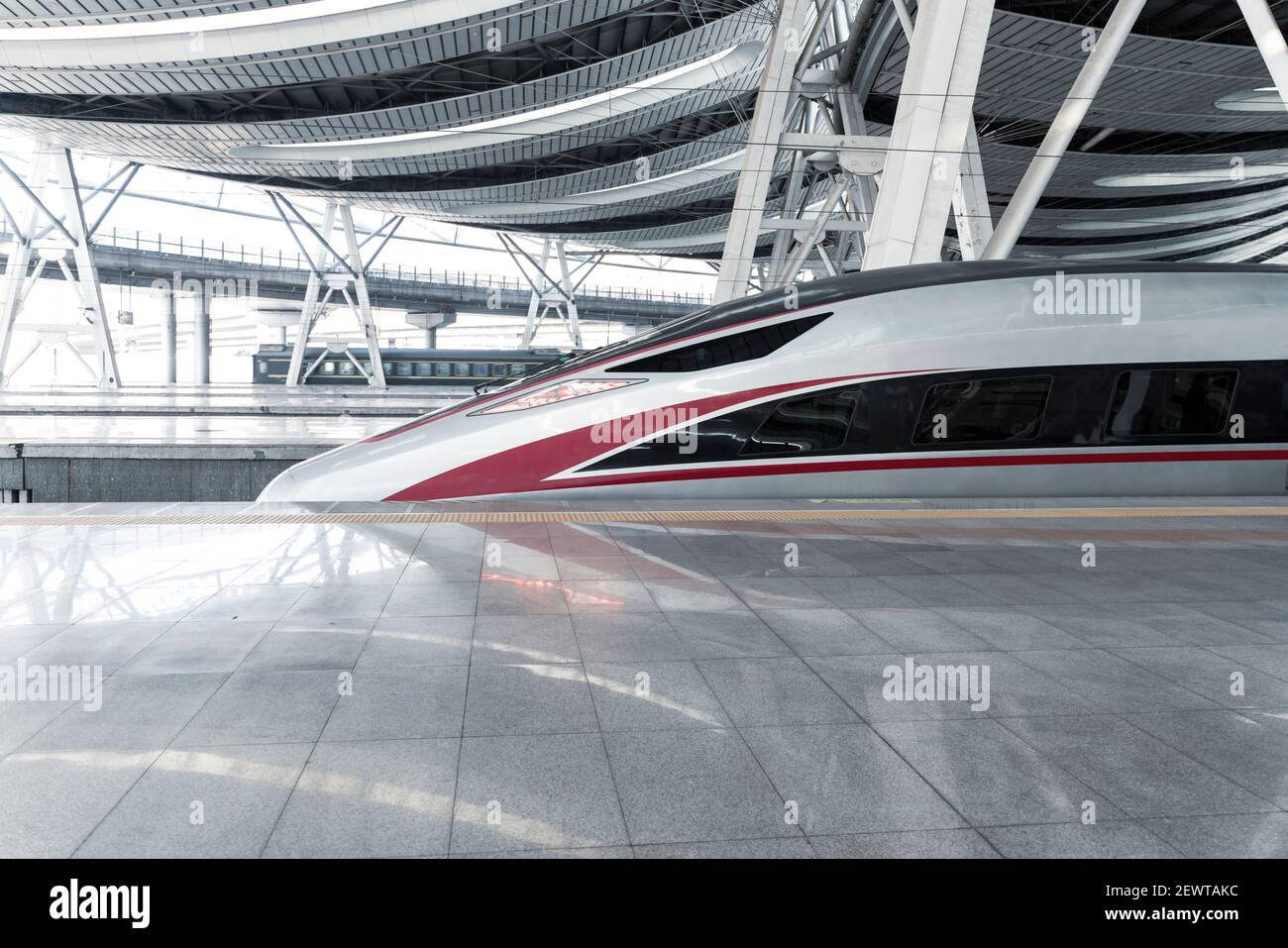 Ferrovia ad alta velocità Foto Stock