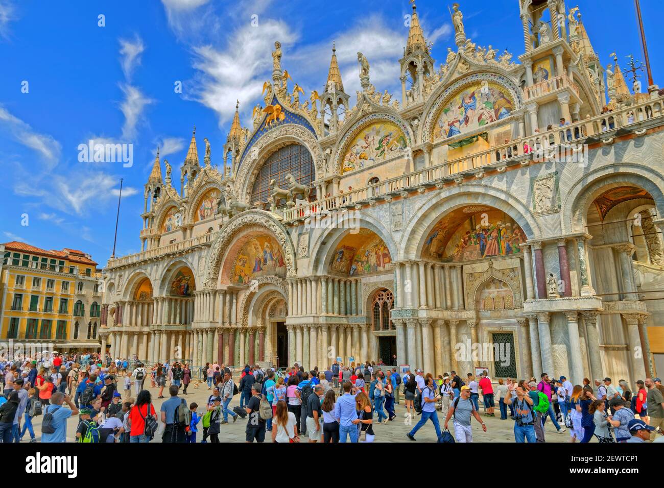 Basilica di San Marco in Piazza San Marco, Venezia, Italia. Foto Stock