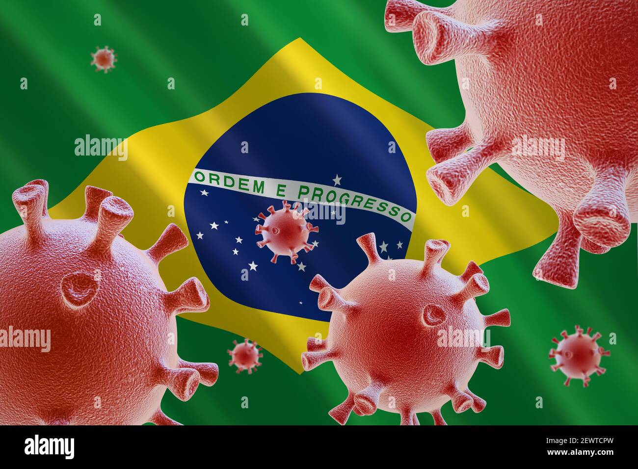 Coronavirus in Brasile Foto Stock