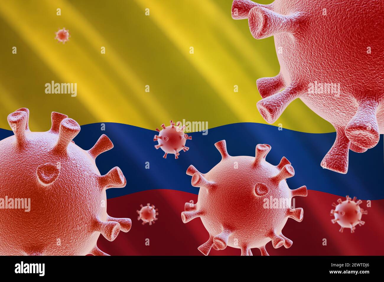 Coronavirus in Colombia Foto Stock