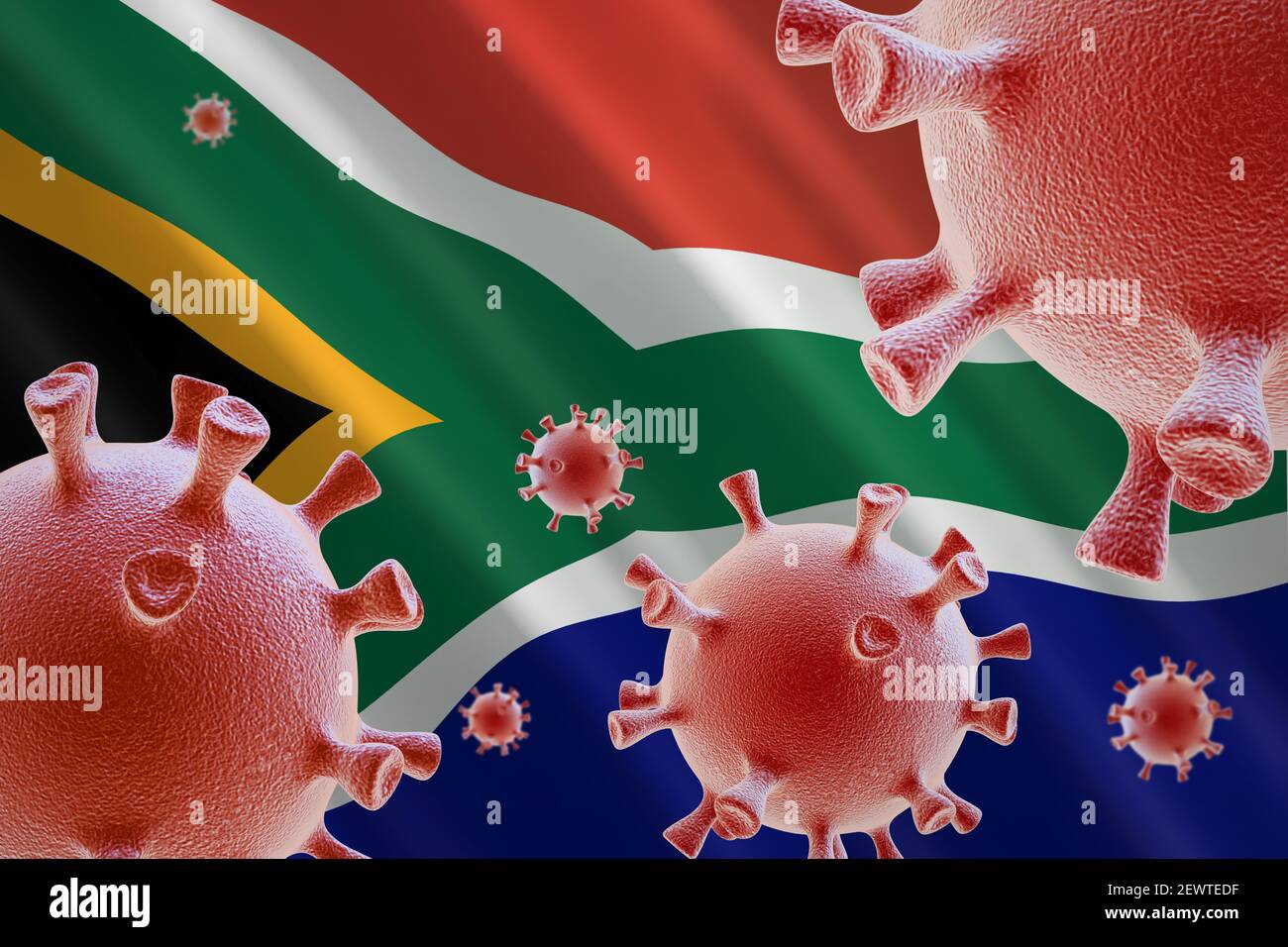 Coronavirus in Sud Africa Foto Stock
