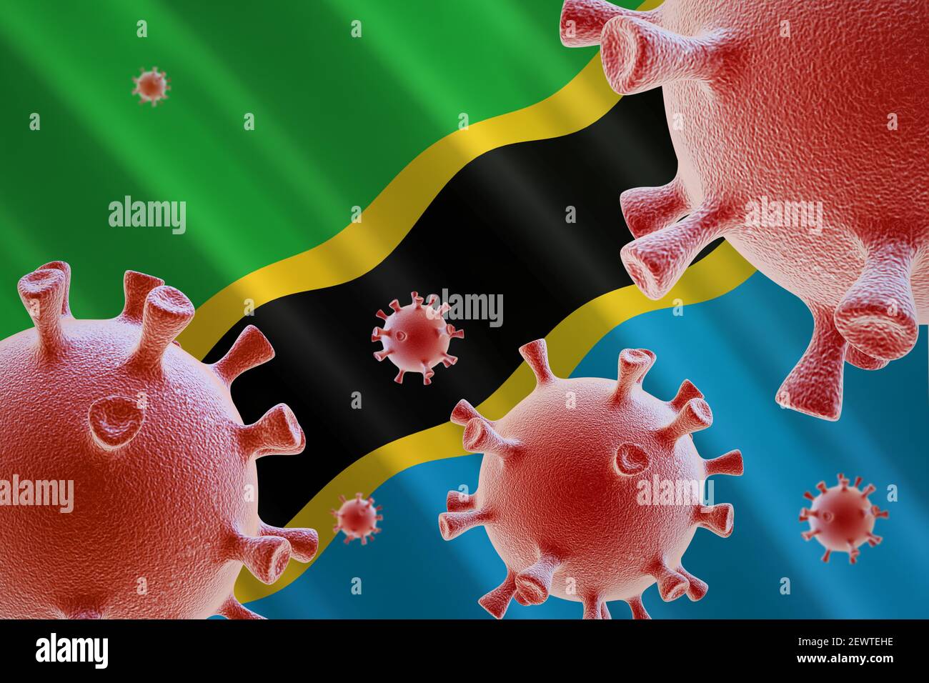 Coronavirus in Tanzania Foto Stock