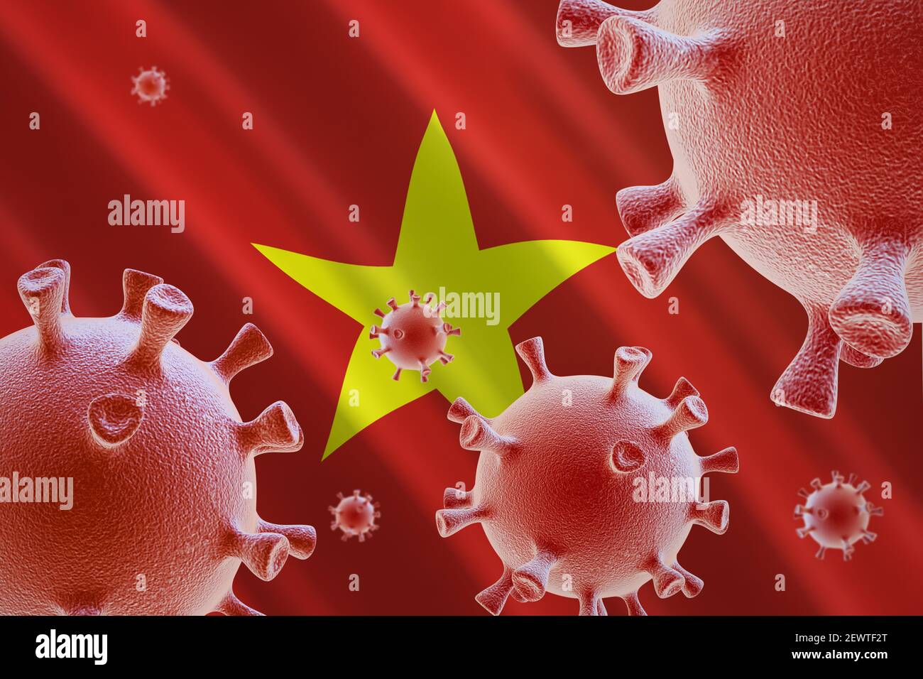 Coronavirus in Vietnam Foto Stock
