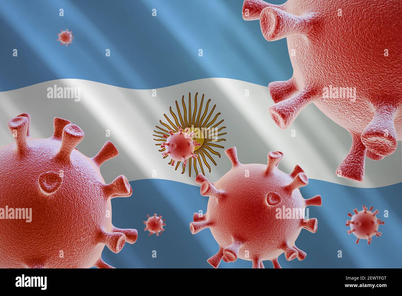 Coronavirus in Argentina Foto Stock