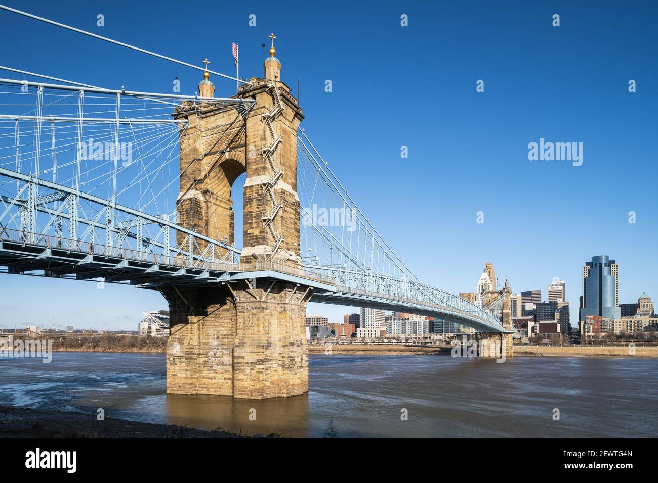 Roebling Bridge Foto Stock