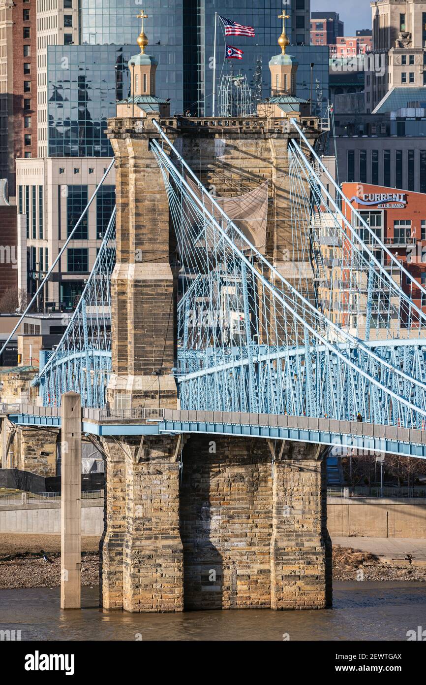 Roebling Bridge Foto Stock