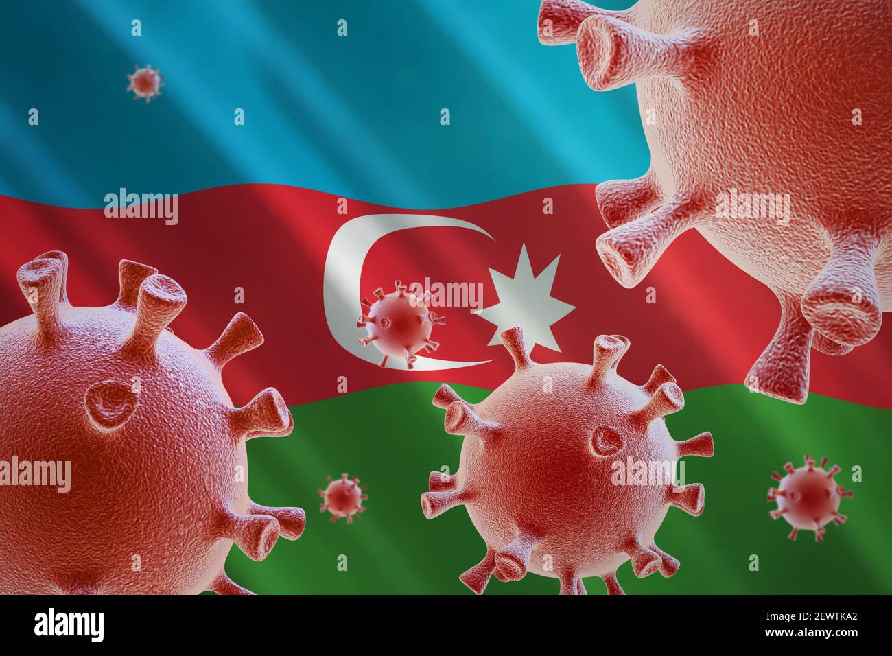 Coronavirus in Azerbaigian Foto Stock