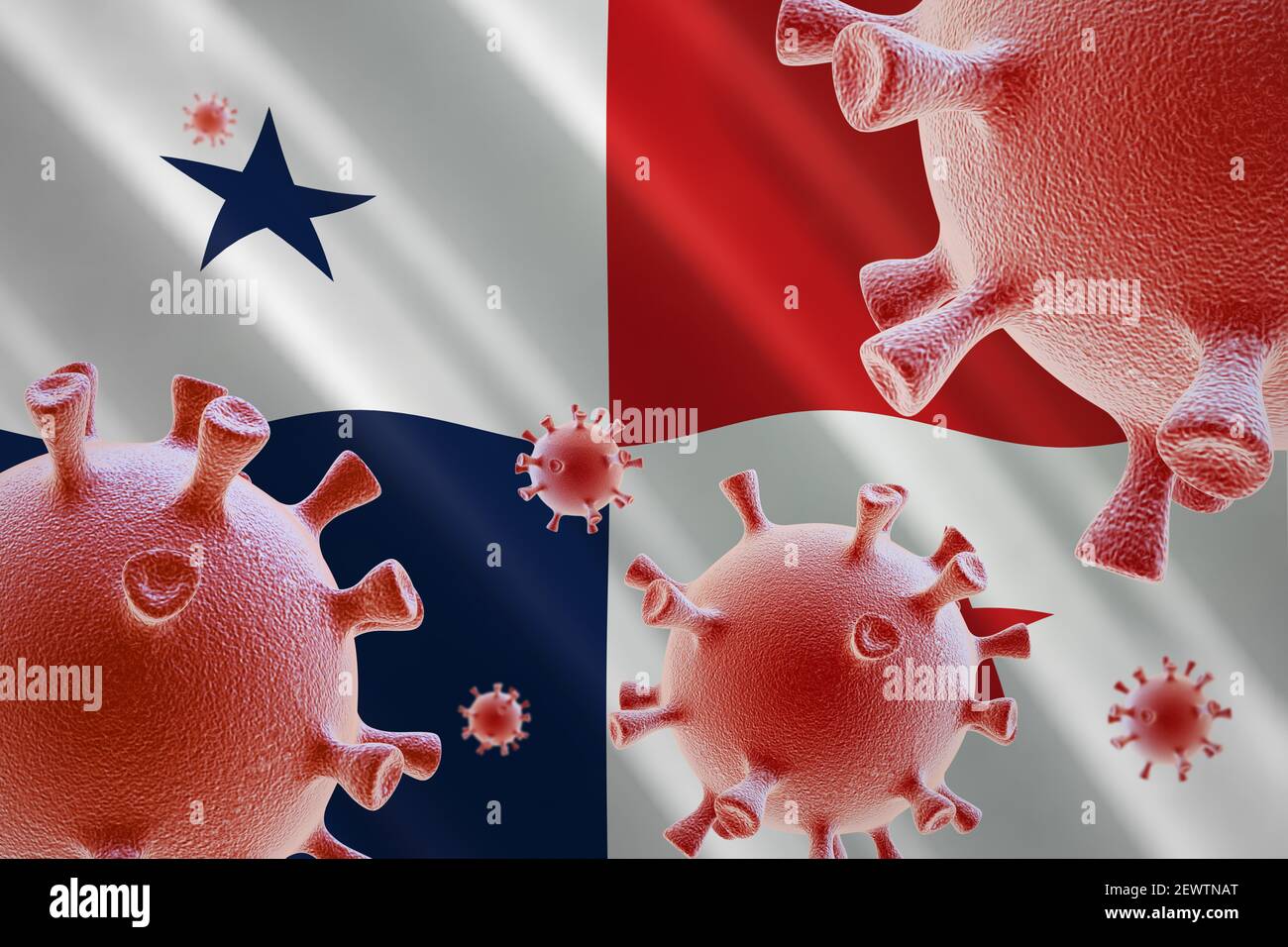 Coronavirus a Panama Foto Stock