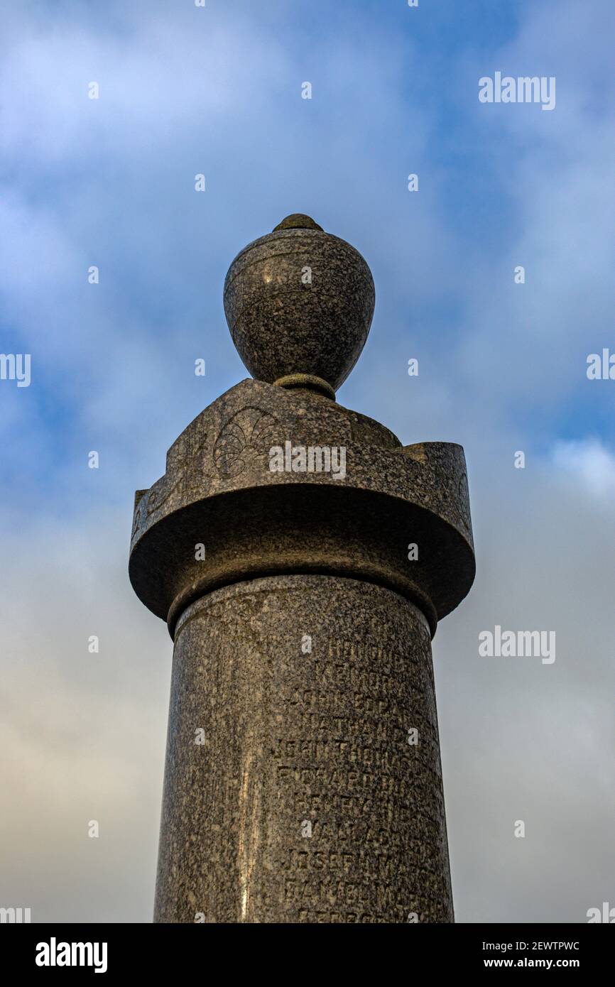 Abbey Village War Memorial. Abbey Village, Lancashire. Foto Stock