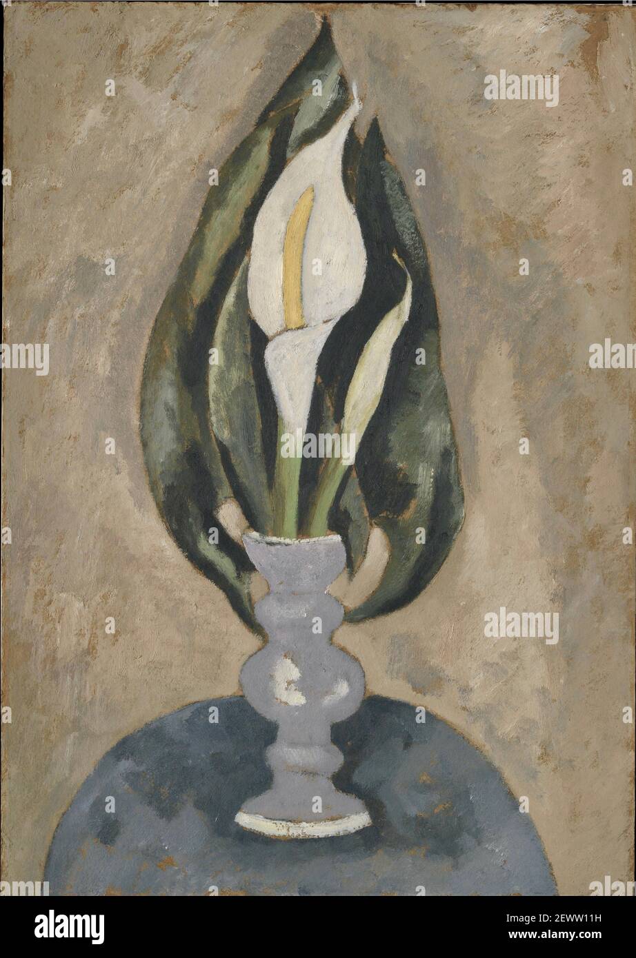 L'opera d'arte di Marsden Hartley intitolata Still Life n. 16 del 1920. Foto Stock