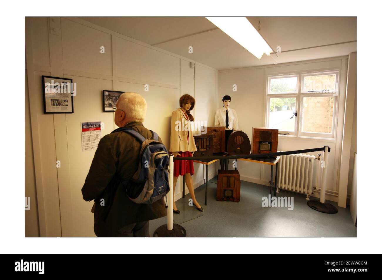 Bletchley Park, National Codes e Cipher Center.... Sede della macchina Enigma, della Bomba e del Colossus. Le famose capanne dove i codici sono stati rotti durante la seconda guerra mondiale, sono ora in seria necessità di riparazione e di upgrading.Photograph da David Sandison l'indipendente Foto Stock