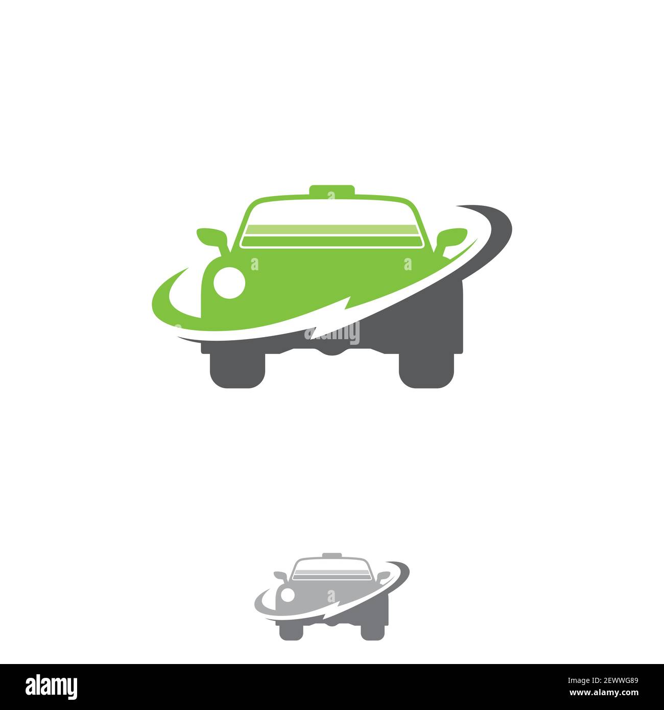 Icona auto elettrica isolata su sfondo bianco dalla collezione di ecologia. Icona auto elettrica simbolo di auto elettrica moderna e alla moda. Illustrazione vettoriale e Illustrazione Vettoriale