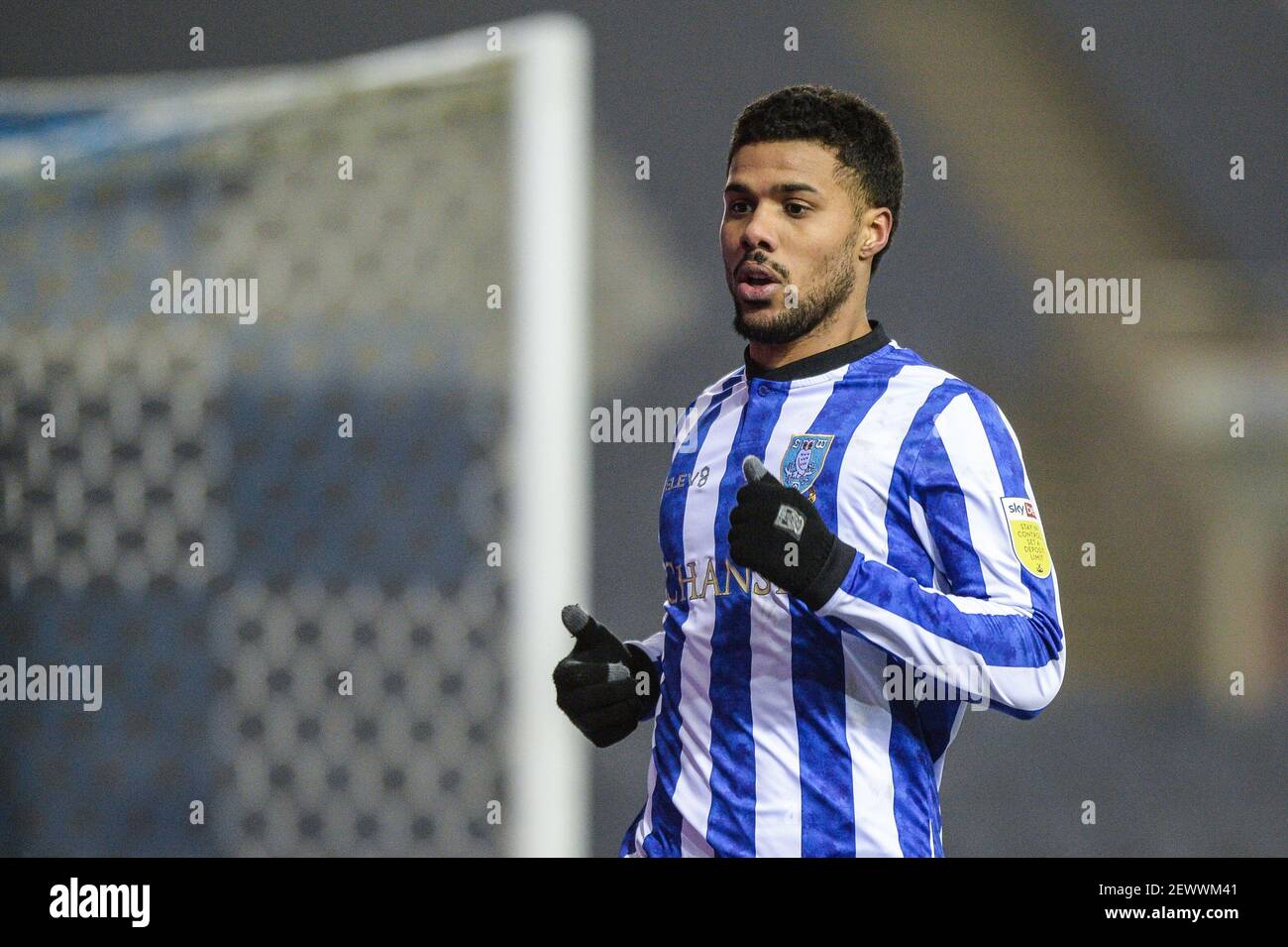 Sheffield, Regno Unito. 03 marzo 2021. Elias Kachunga N. 45 di Sheffield Mercoledì durante la partita a Sheffield, Regno Unito, il 3/3/2021. (Foto di Dean Williams/News Images/Sipa USA) Credit: Sipa USA/Alamy Live News Foto Stock