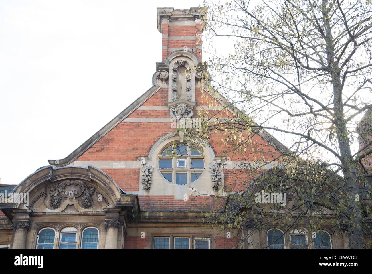 Acton Public Library Center Passmore Edwards di Maurice B. Adams Foto Stock