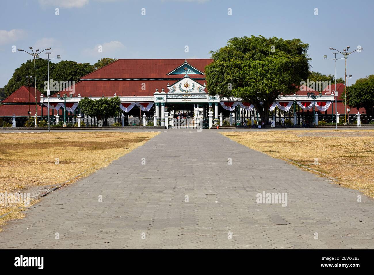 Sala Pagelarana del Kraton, o Palazzo del Sultano, Yogyakarta, Indonesia Foto Stock