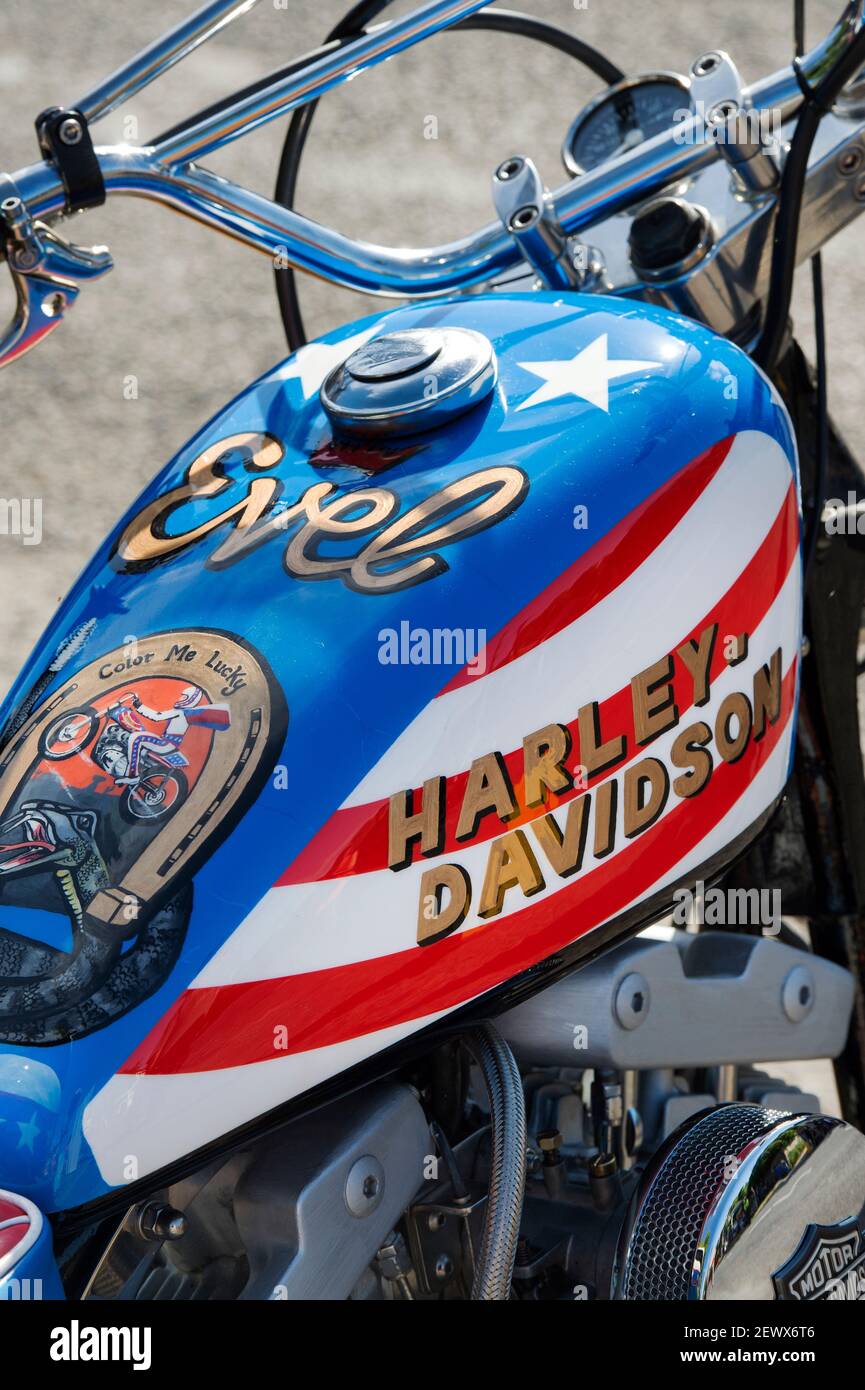 Evel Knievel Harley Davidson XR750 Replica Moto Foto Stock