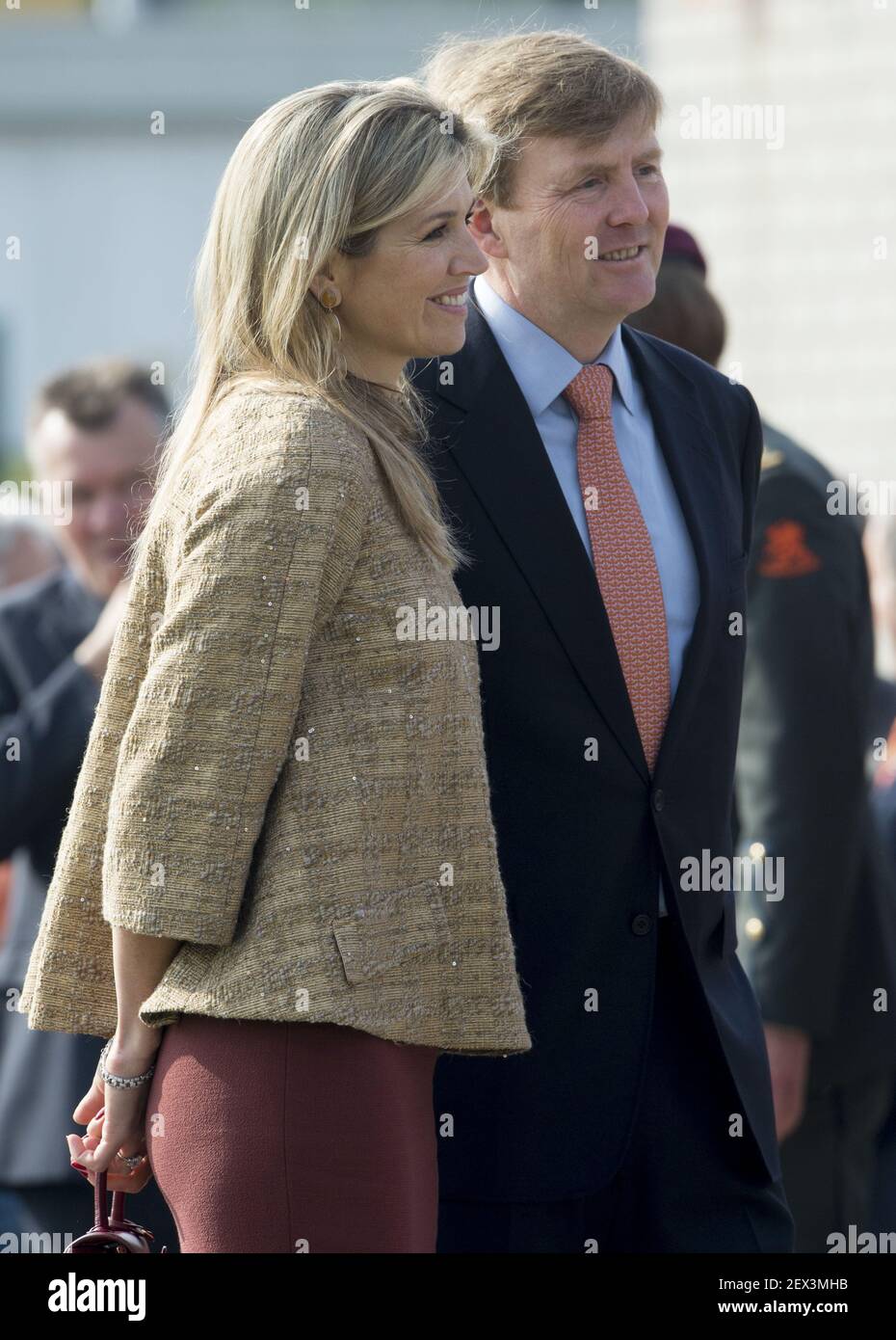 24-4-2015 LEIDEN - Kingdaygames con il re Willem Alexander e la regina  Maxima . Re Willem-Alexander e sua Maestà la Regina MÃ¡xima prendono parte  ai Giochi del Re a Leida. La giornata