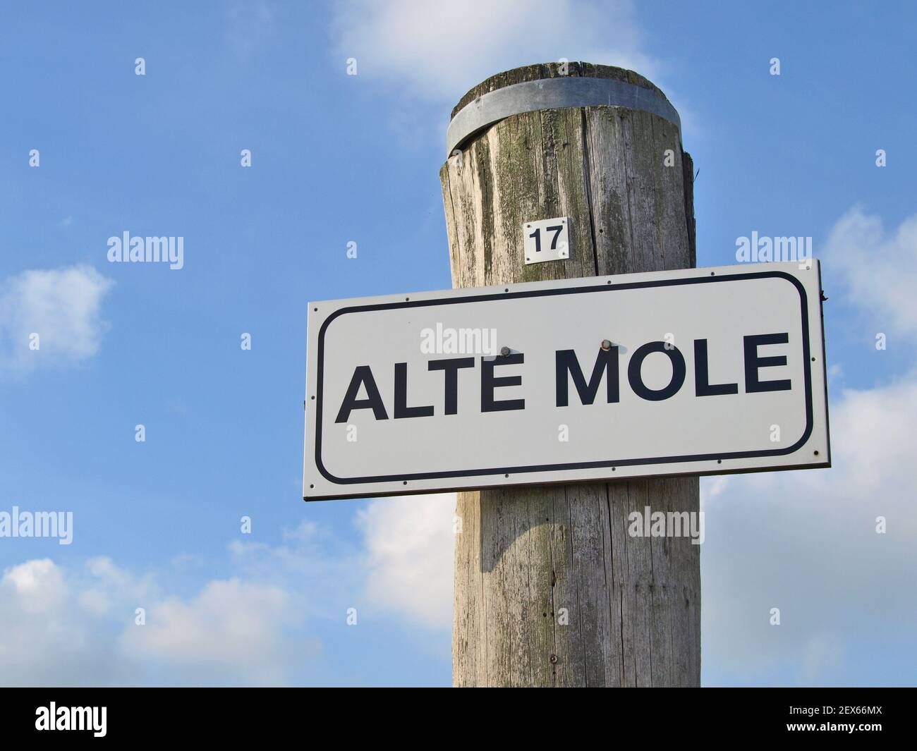 Old Mole in Wyk a Foehr, Germania Foto Stock