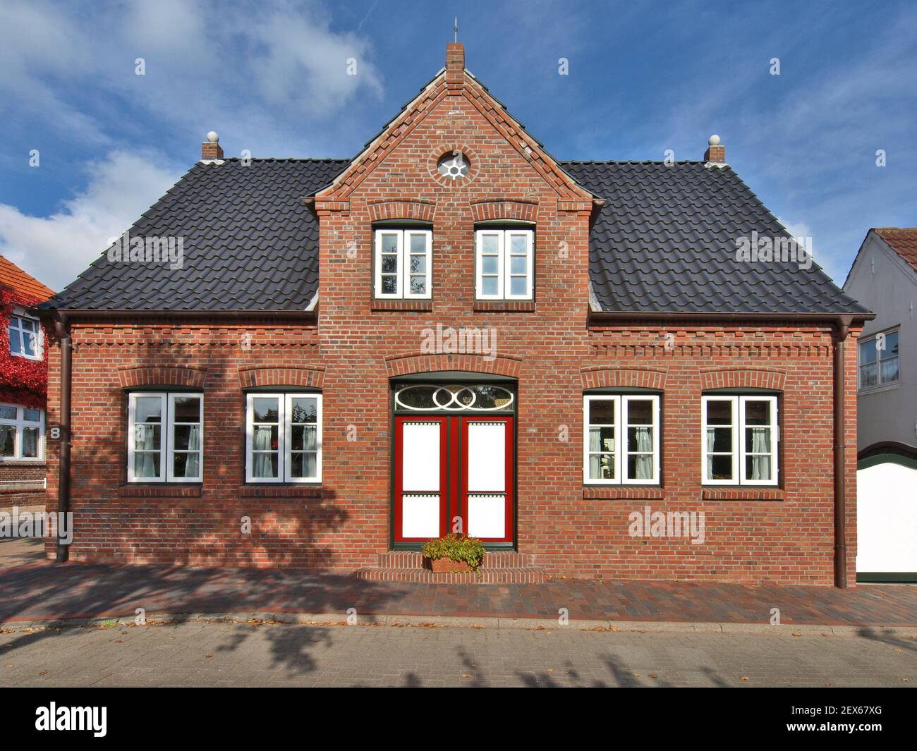 Captain's House a Wyk a Foehr, Germania Foto Stock