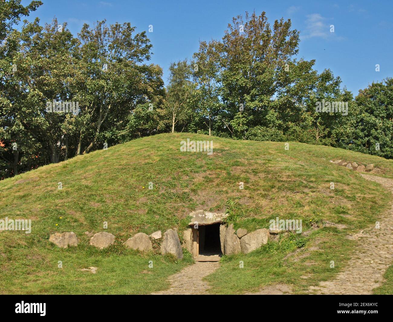 Tomba megalitica di Denghoog a Wenningstedt Foto Stock