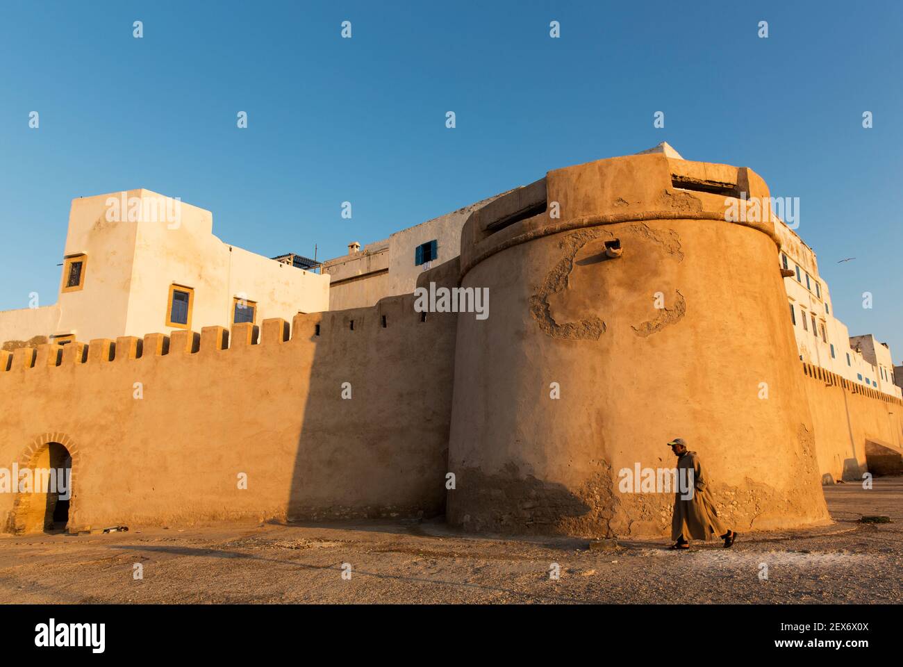 Sqala de Laville, le fortificazioni o i bastioni delle mura esterne della città progettato per dare protezione dagli attacchi navali. Foto Stock