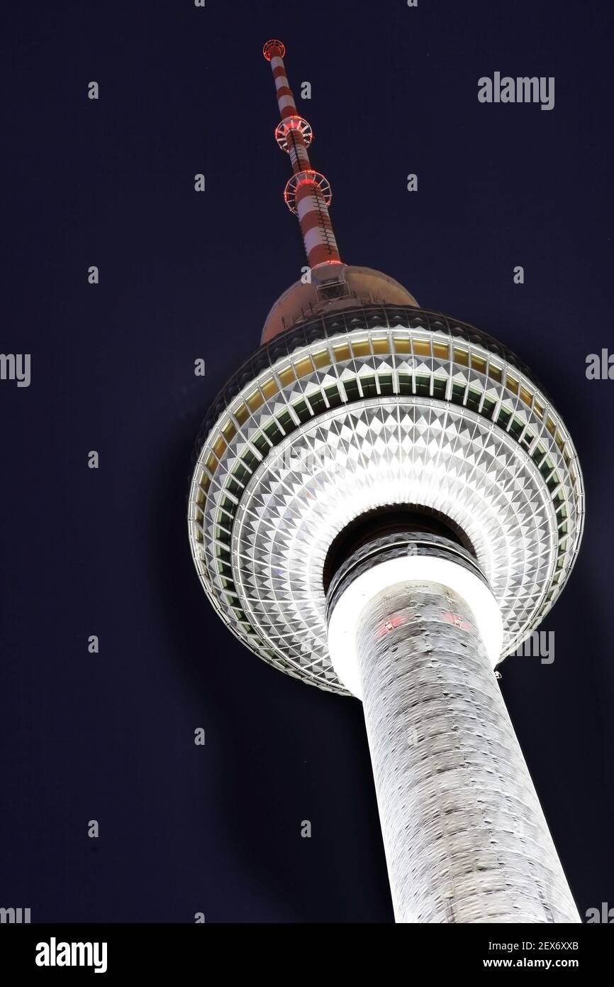 Fernsehturm di Berlino Foto Stock