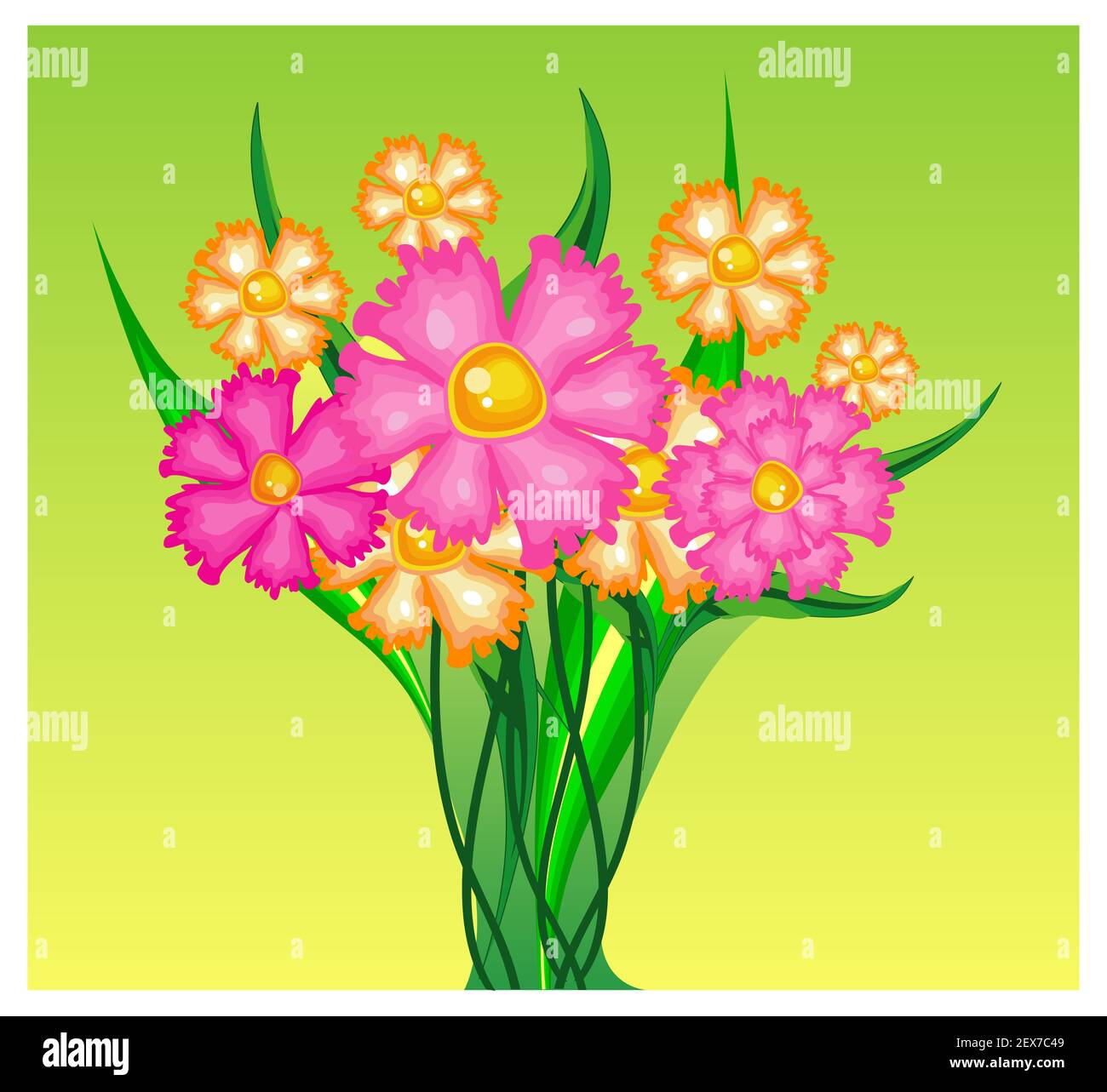 Bouquet di garofani Foto Stock