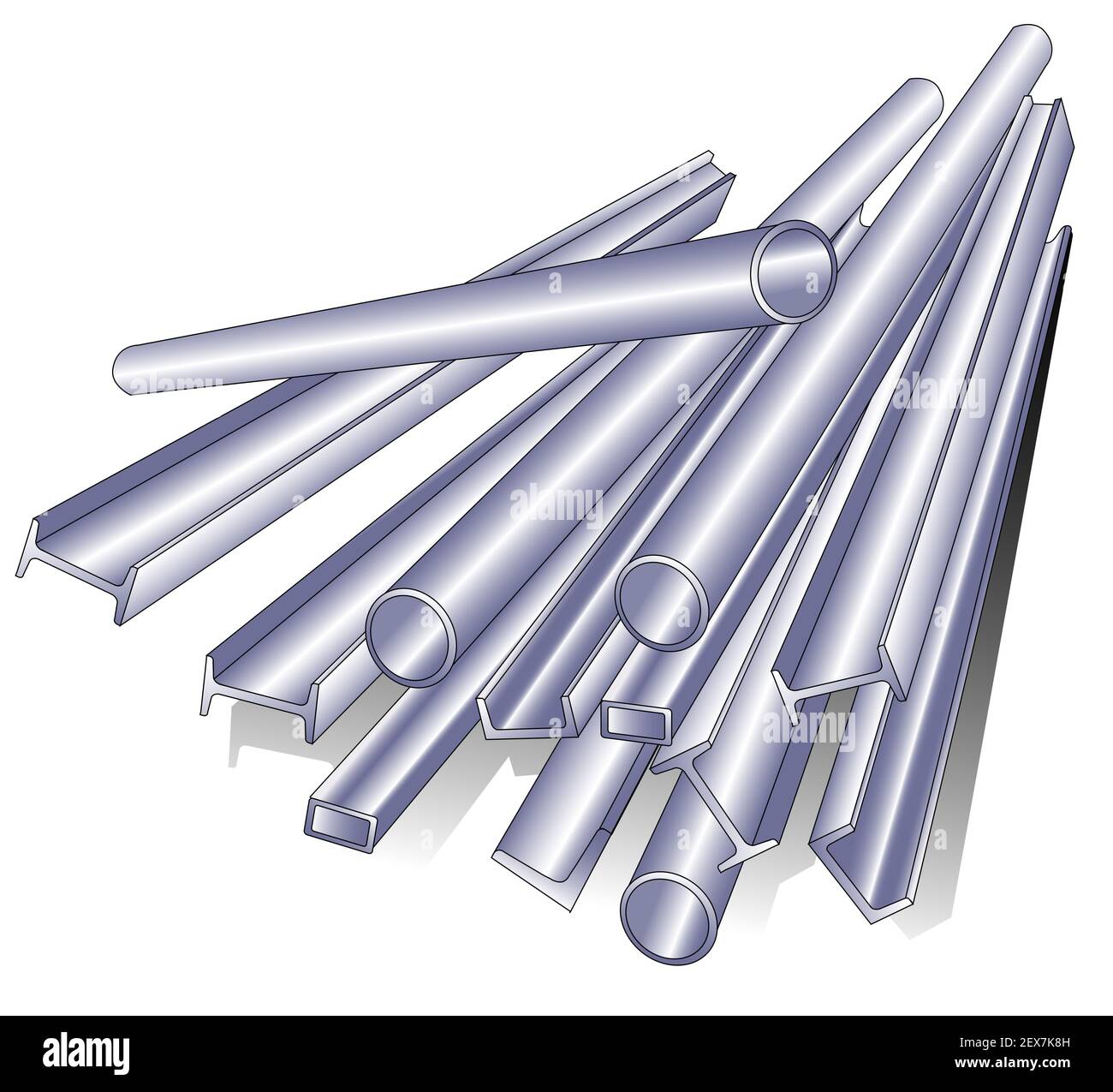 Tubo di metallo Foto Stock