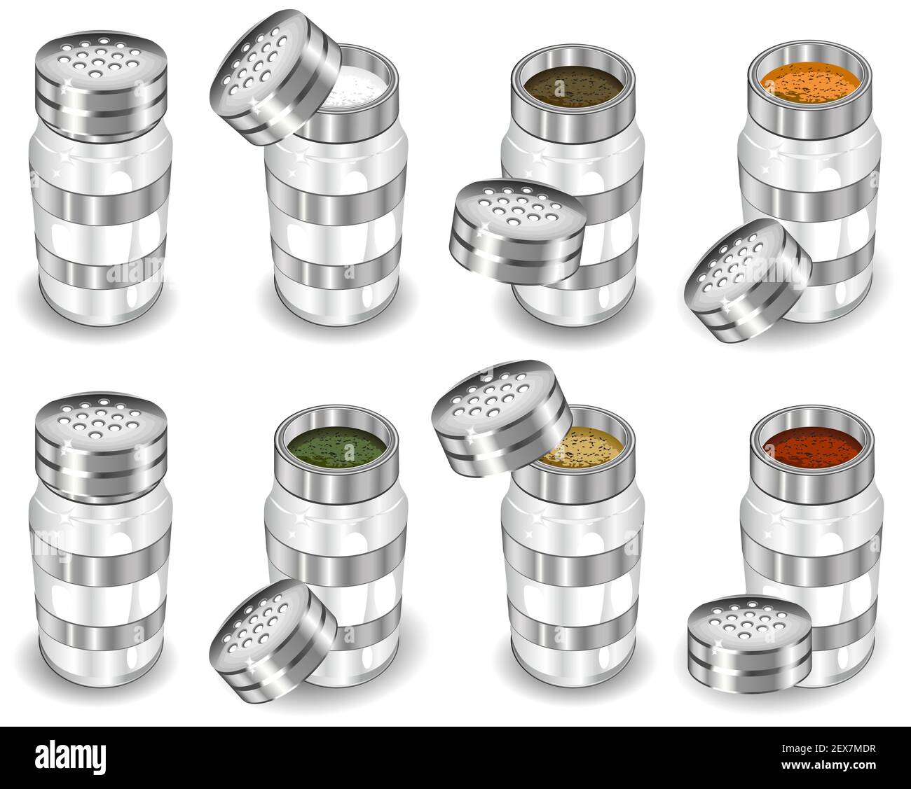 Capacità con spezie Foto Stock