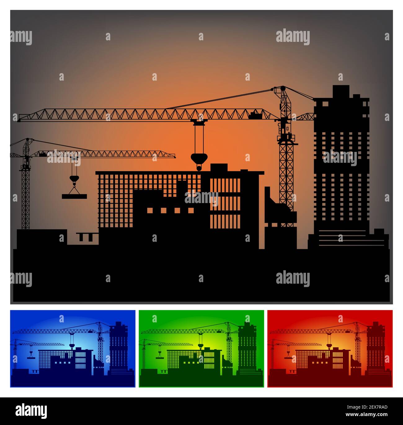 Costruzione di una fabbrica Foto Stock