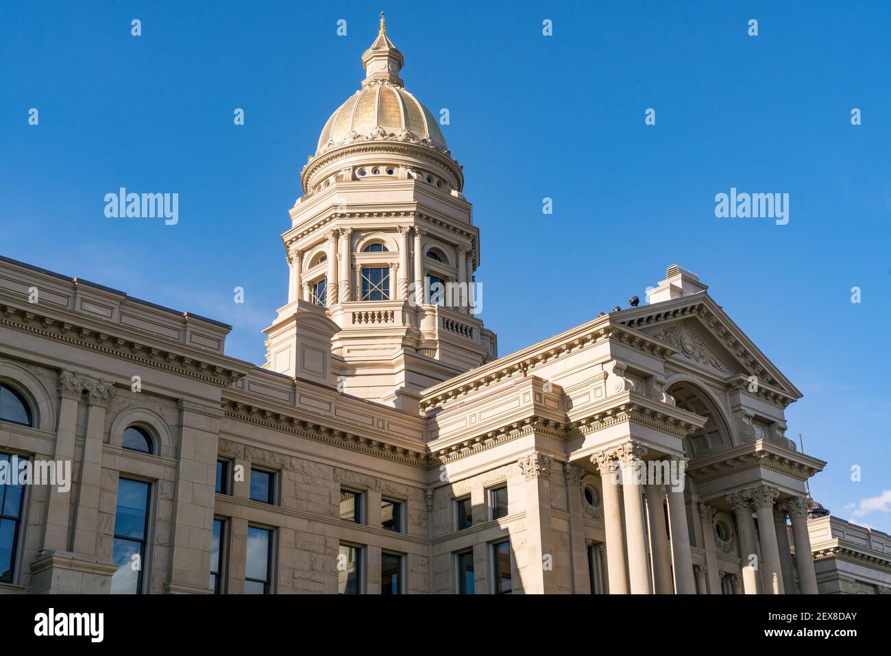 Esterno del Wyoming State Capitol Building in Cheyenne Foto Stock