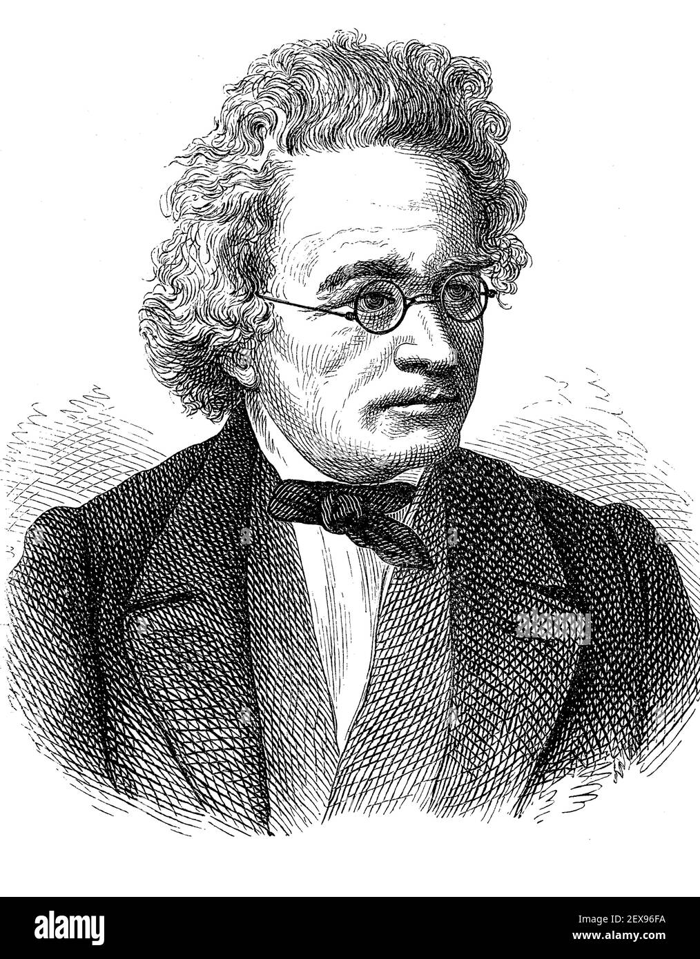 David Justus Ludwig Hansemann, 12 luglio 1790 - 4 agosto 1864, commerciante e banchiere. A partire dal commercio della lana, promosse la costruzione di ferrovie e fondò compagnie di assicurazione e banche / David Justus Ludwig Hansemann, 12. Luglio 1790 - 4. Agosto 1864, Kaufmann und Bankier. Ausgehend vom Wollhandel förderte er den Eisenbahnbau und gründete Versicherungen und Banken, Historisch, storico, digitale riproduzione migliorata di un originale del 19 ° secolo / digitale Reproduktion einer Originalvorlage aus dem 19. Jahrhundert, Foto Stock