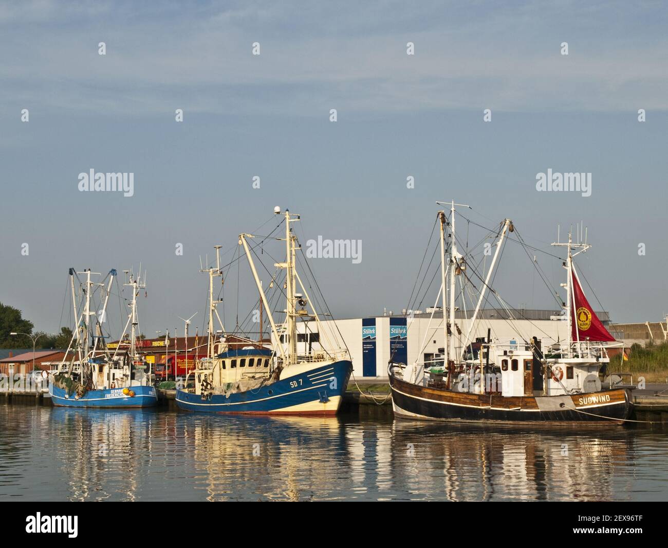 Buesum pesca industria, Germania Foto Stock