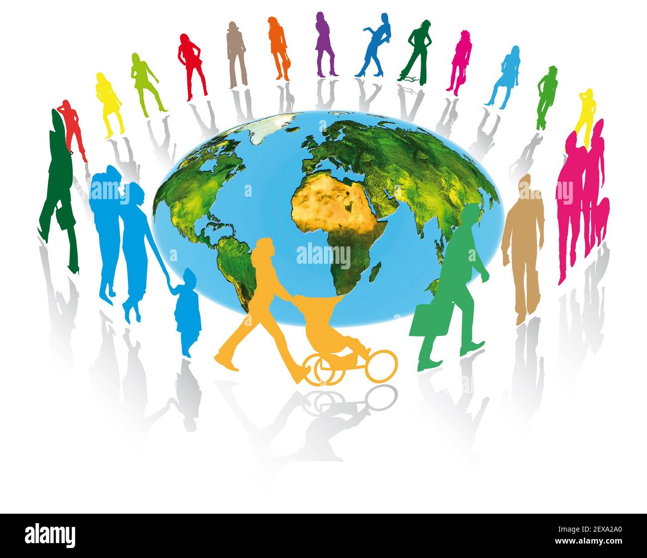 Mondo della comunicazione Foto Stock